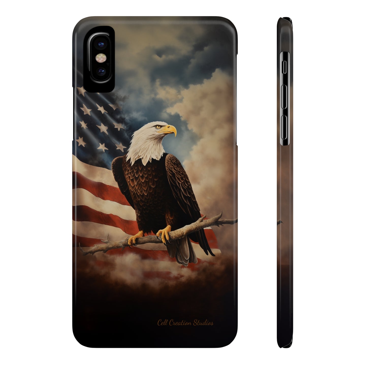 Introducing the "Eagle's Majesty" Cell Phone Case – Soar with American Pride -Slim Phone Cases