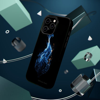 "Blue Flame" Phone Case: Ignite Your Style with Fiery Elegance -MagSafe Tough Cases