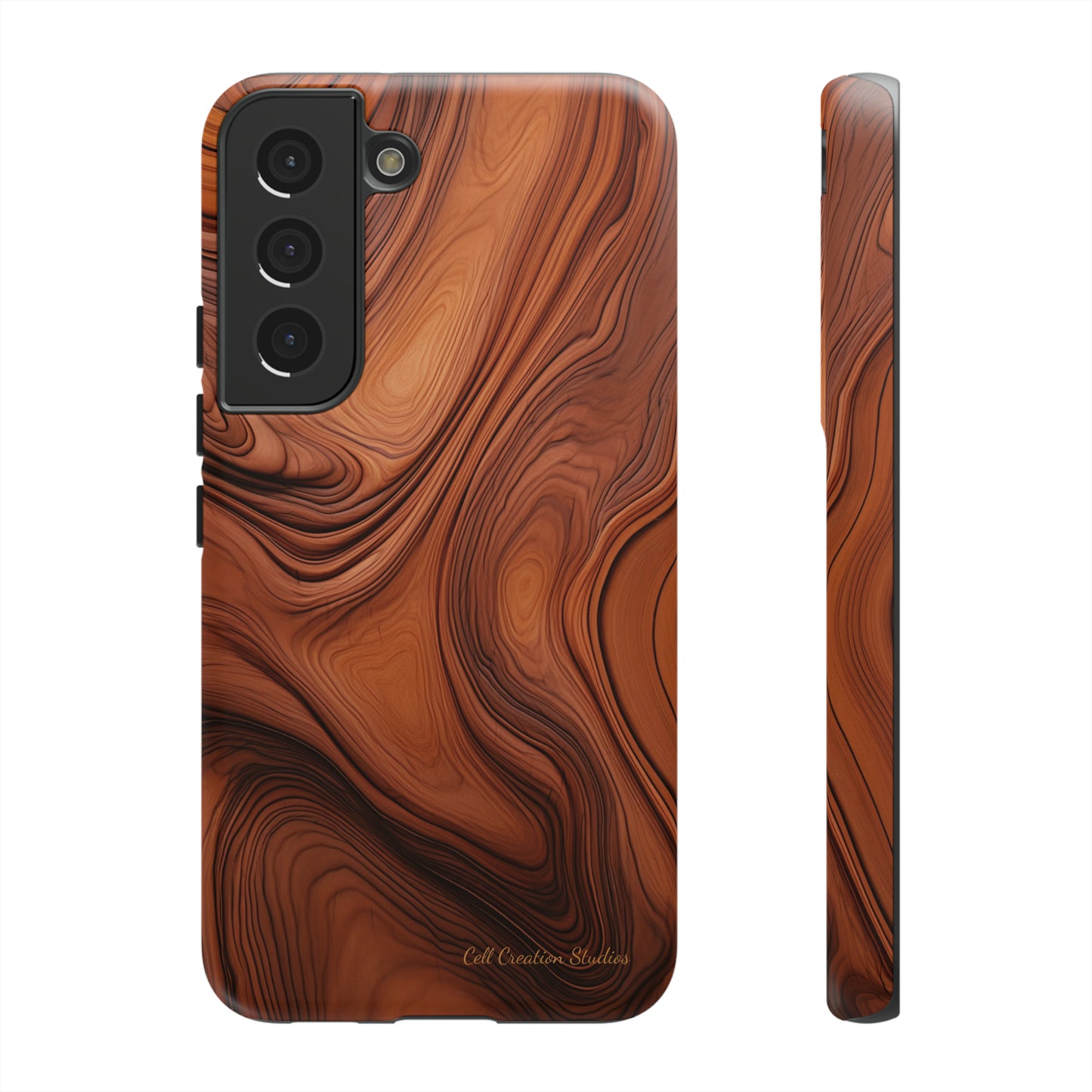 The "Natural Elegance" Wood Pattern Phone Case-Tough Cases