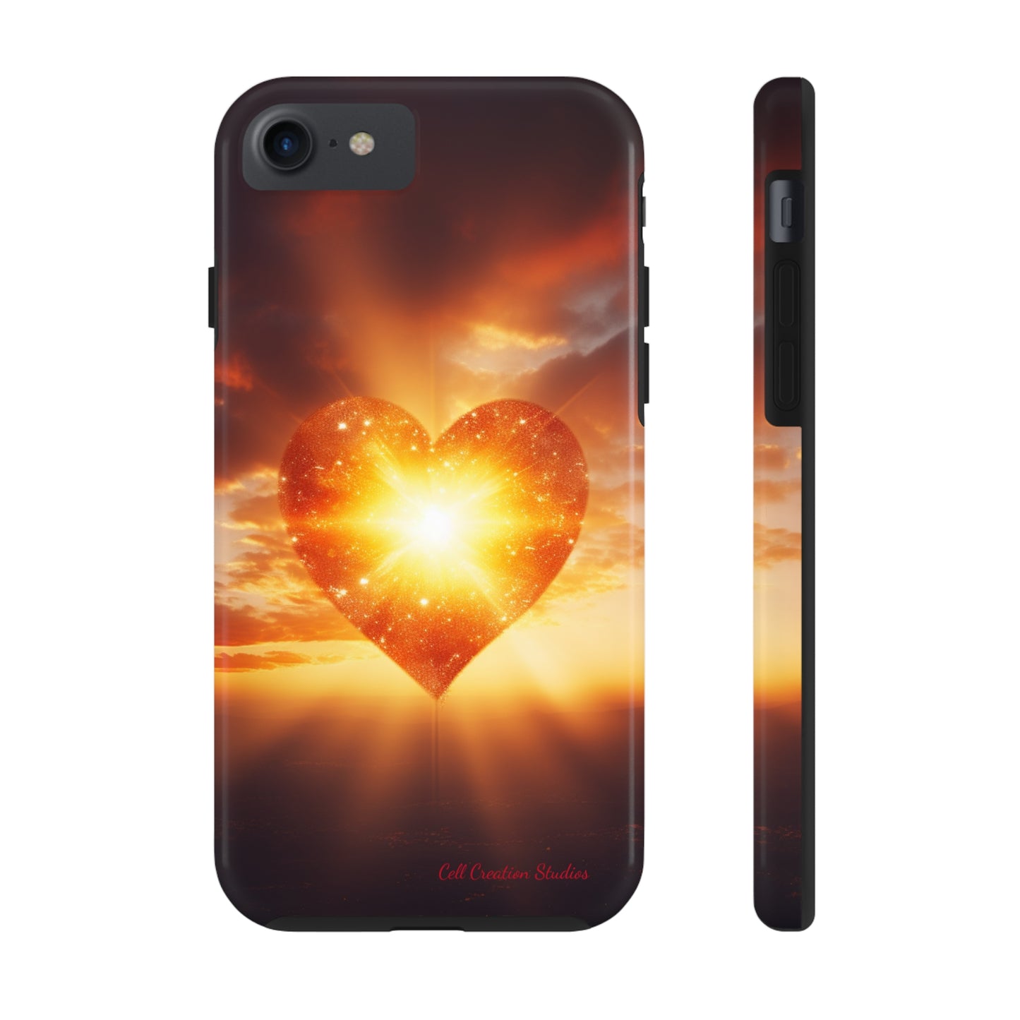 Introducing the "Sunlit Heart" Cell Phone Case – Embrace Love and Radiance -Tough Phone Cases