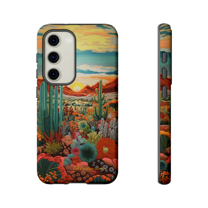 "Desert Bloom Embroidery" -Tough Samsung Cases