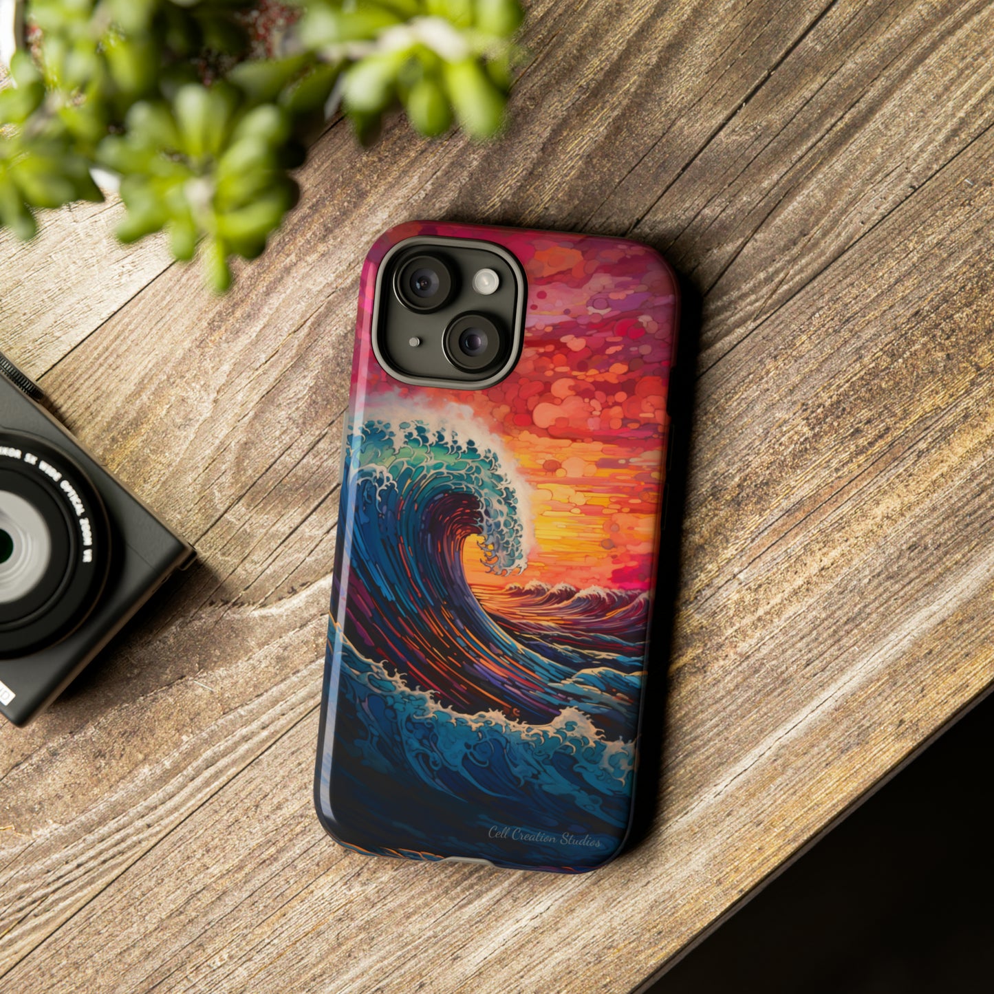 "Colorful Ocean Wave" Cell Phone Case -Tough Cases