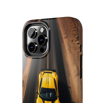 Introducing the "Desert Speedster" Cell Phone Case – Feel the Thrill of a Ferrari Racing through the Desert! -Tough Phone Cases