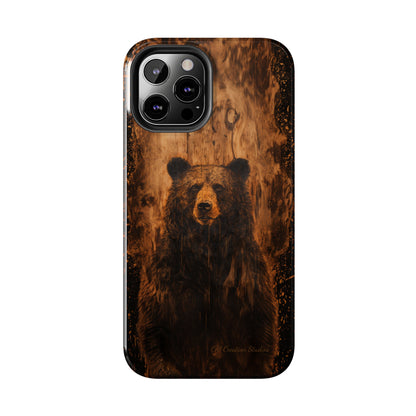 "Bear Wood Grain"-Tough Phone Cases