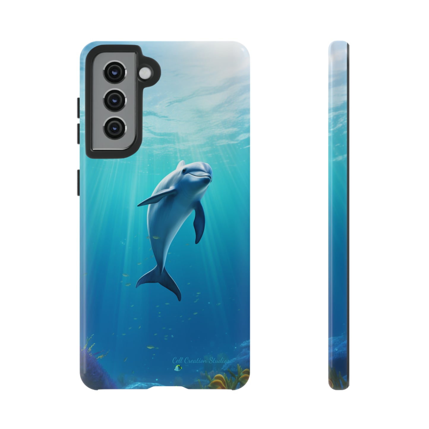 The "Dolphin Serenity" -Tough Samsung Phone Cases