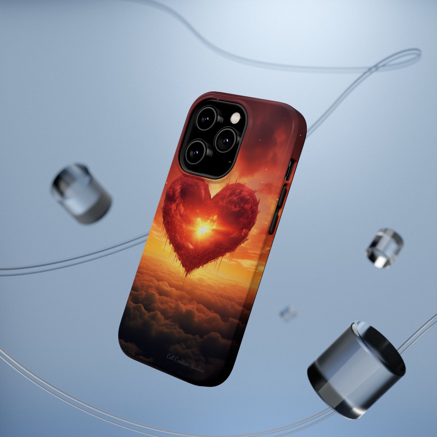 Introducing the "Sky-Heart Radiance" Cell Phone Case – Carry Love's Glow Everywhere You Go -MagSafe Tough Cases