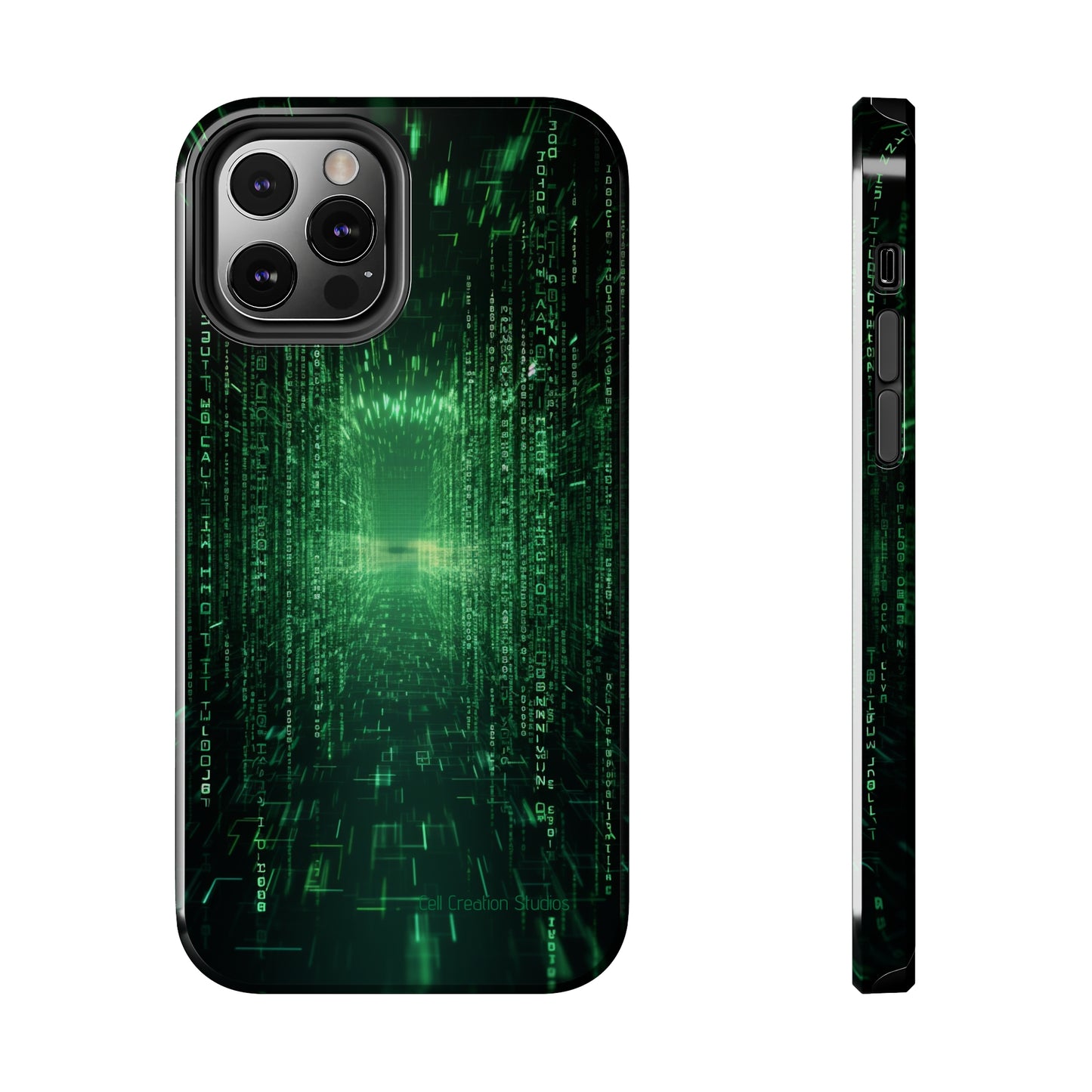 Introducing our "Digital Code Stream" Cell Phone Case – where style meets technology for your device's protection -Tough Phone Cases