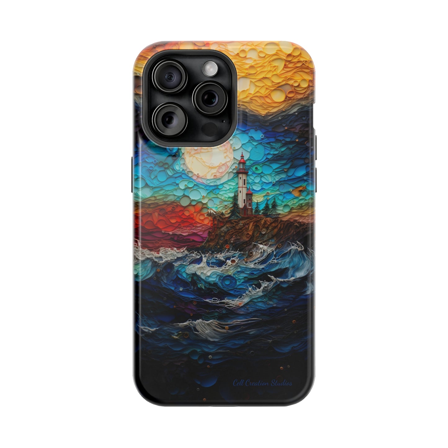 "Coastal Canvas Guardian" -MagSafe Tough iPhone Cases