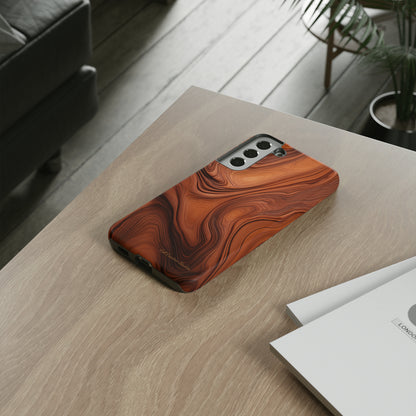 The "Natural Elegance" Wood Pattern Phone Case-Tough Cases