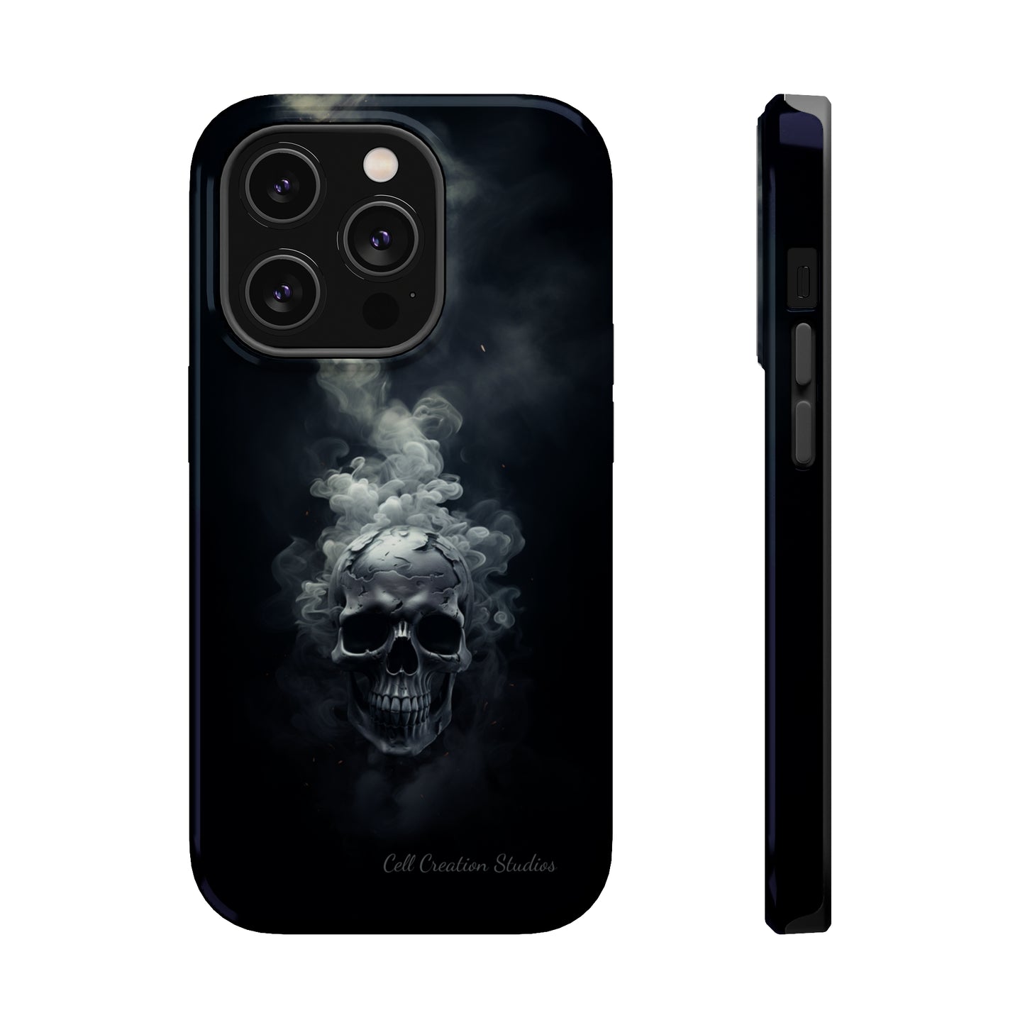 "Ethereal Skull Noir" -MagSafe Tough iPhone Cases