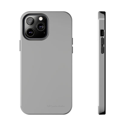 "Sleek Silver Essence" -Tough iPhone Cases