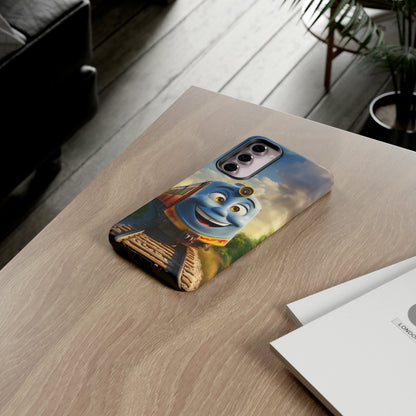 The "Smiling Blue Train" Phone Case -Tough Cases