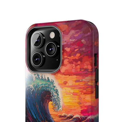 "Colorful Ocean Wave" Cell Phone Case -Tough Phone Cases