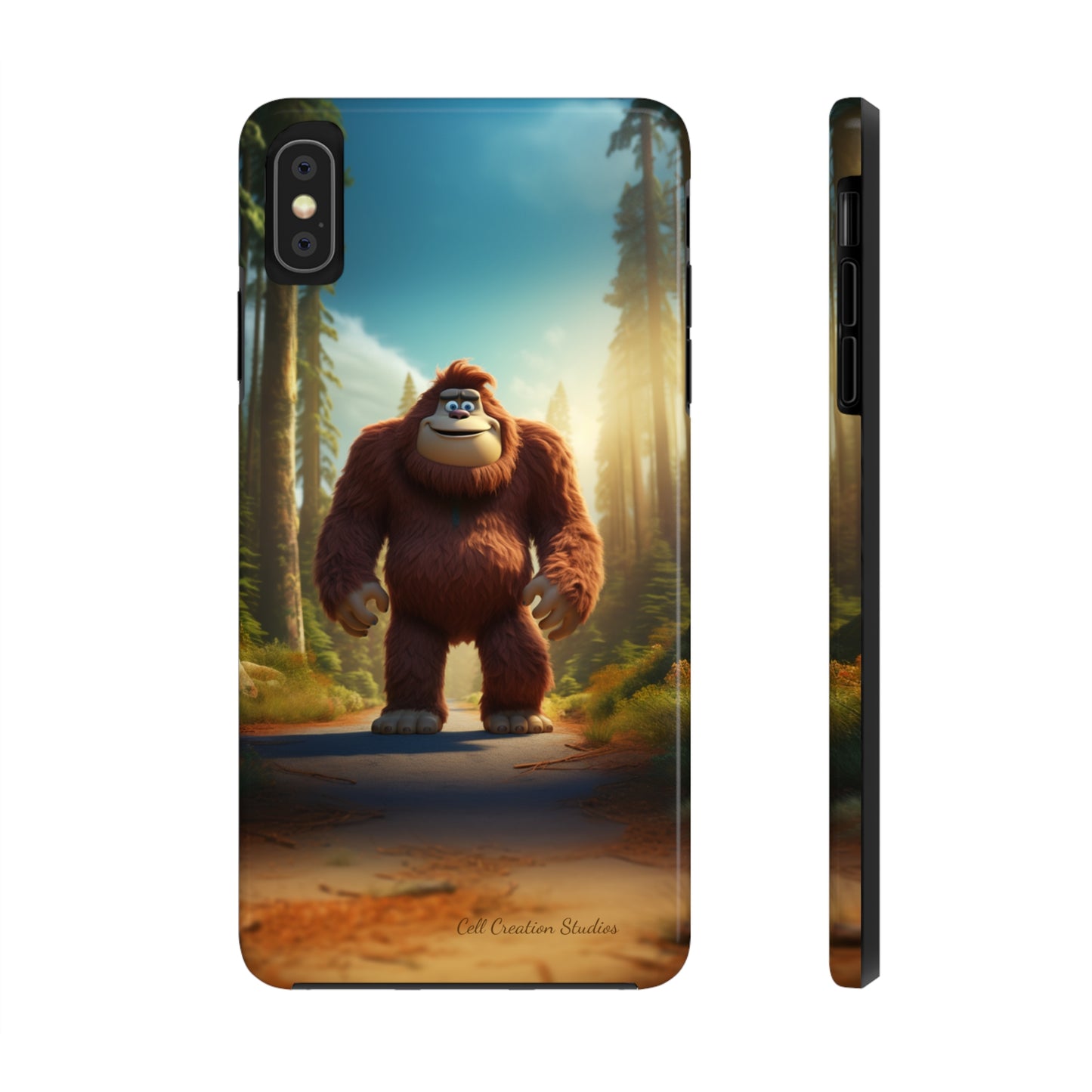 The "Trail Trekker" Bigfoot Cartoon Phone Case -Tough Phone Cases