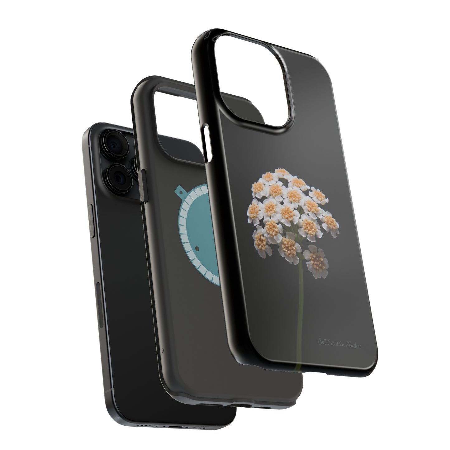 "Elegant Yarrow Bloom" Phone Case -MagSafe Tough Cases