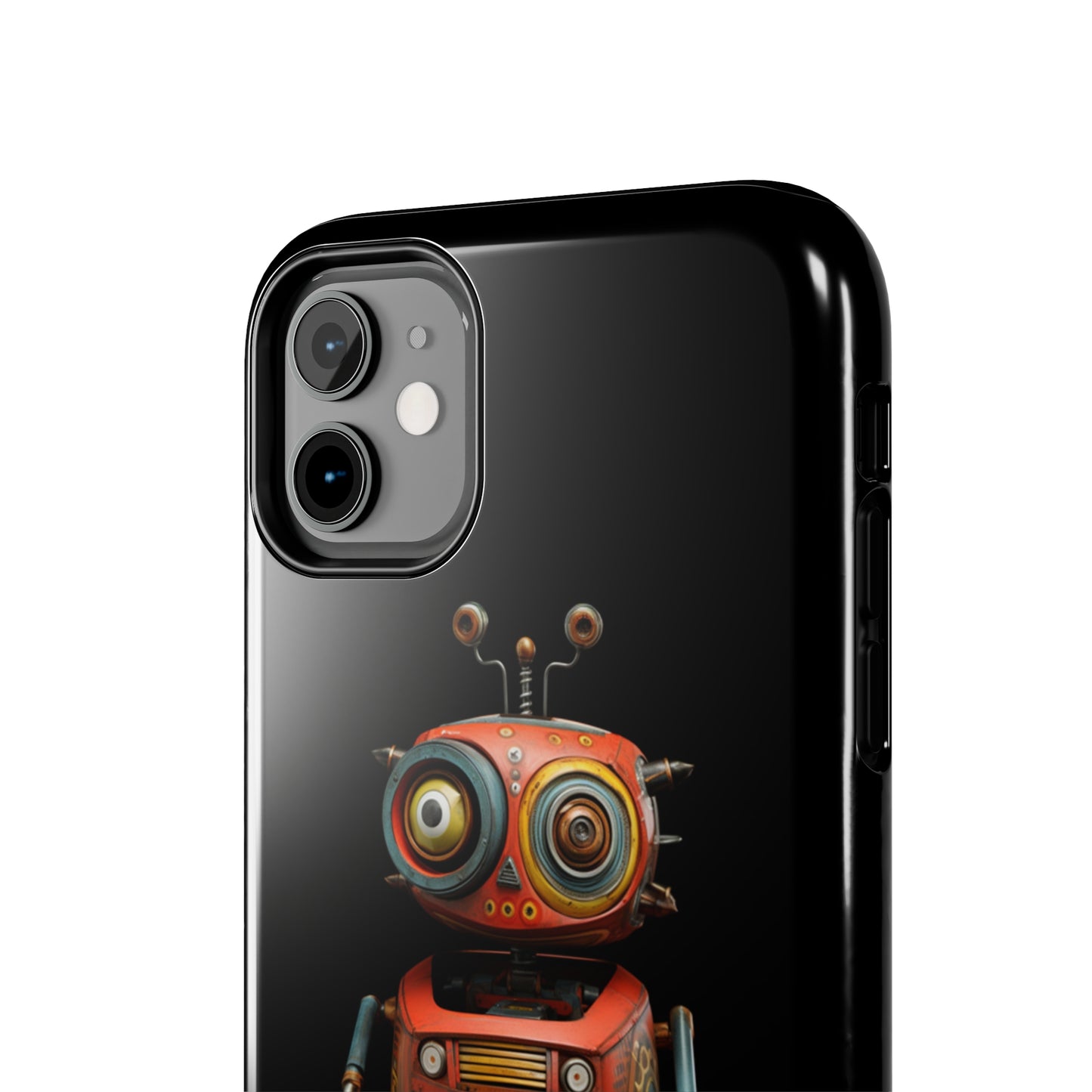 Introducing the "Toy Robot Delight" Cell Phone Case – Embrace Nostalgia with a Playful Robotic Companion! -Tough Phone Cases