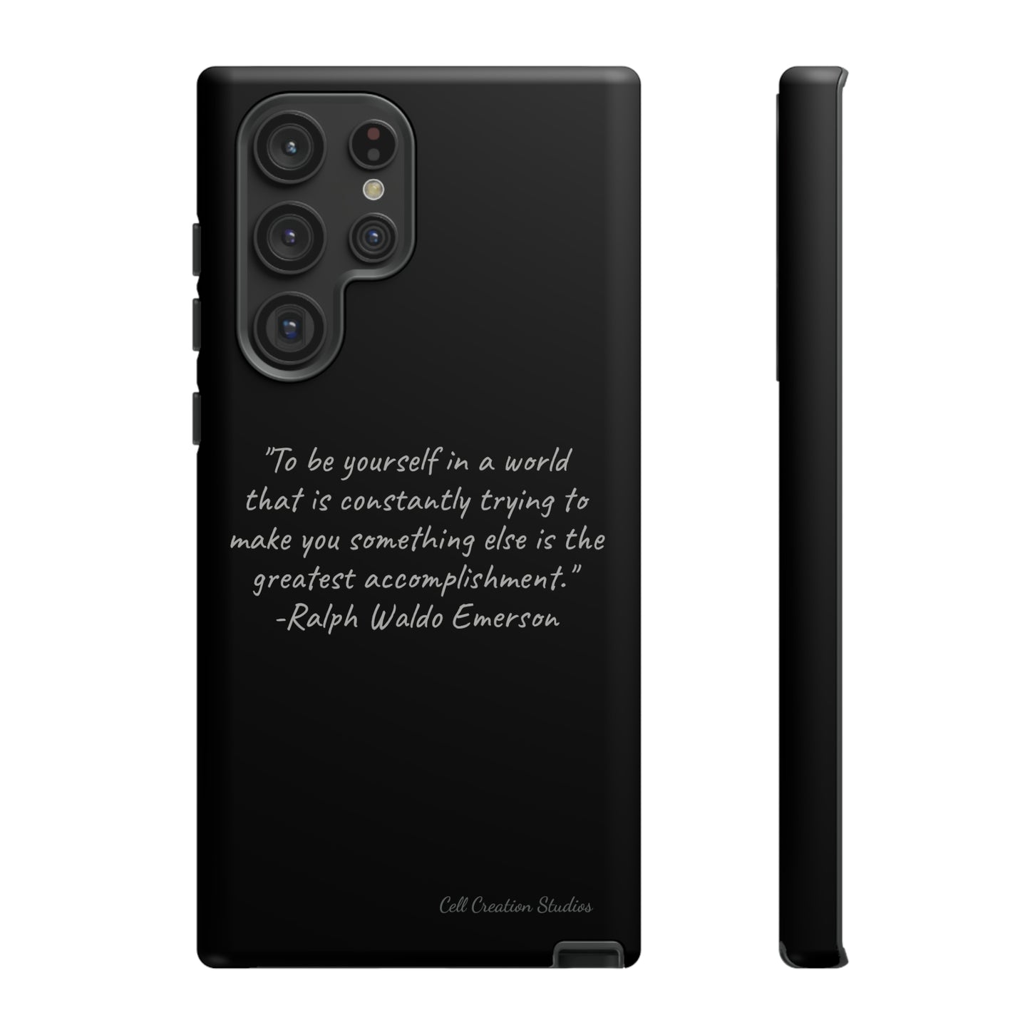 The "Embrace Your Authenticity" Ralph Waldo Emerson Quote Phone Case -Tough Cases