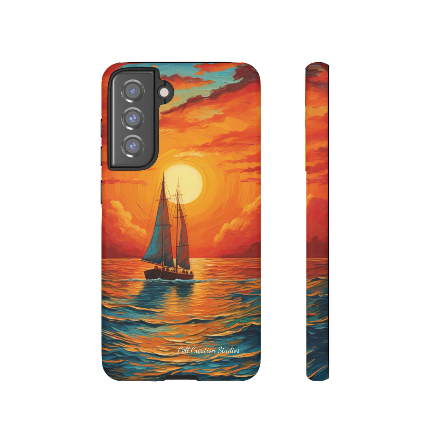 "Sailboat Sunset" - Tough Samsung Cases