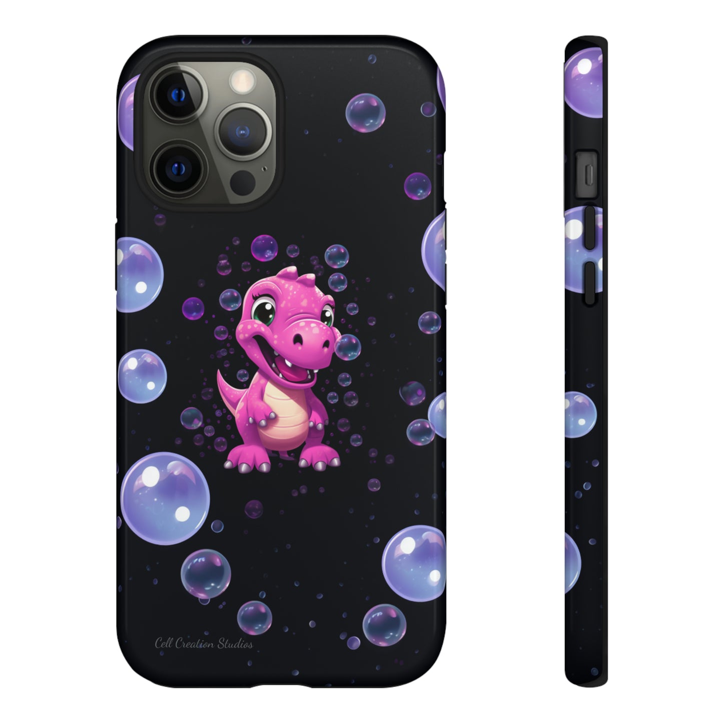 "Dino Glam" Glitter Dinosaur Phone Case -Tough Cases