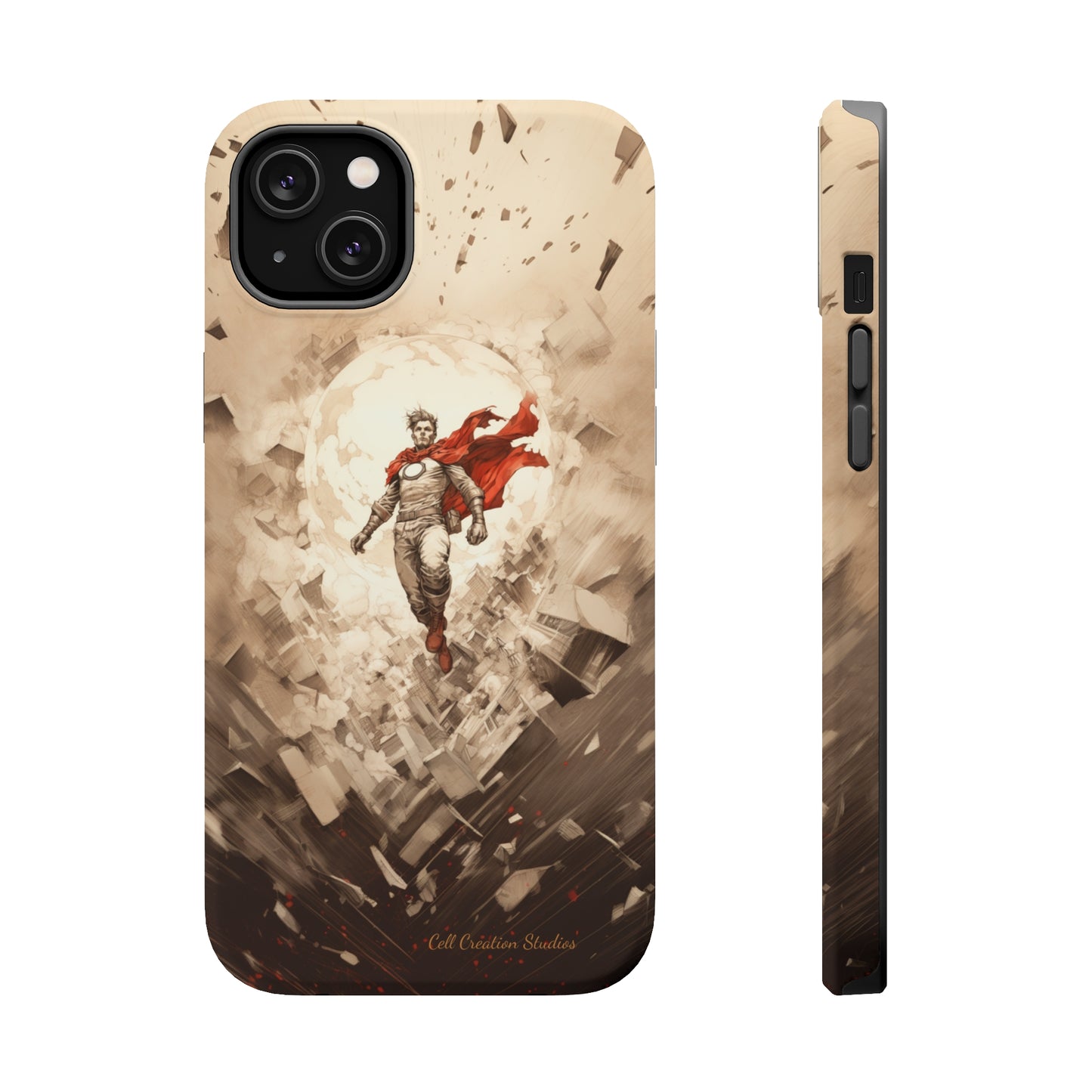 Introducing the "Heroic Guardian" Cell Phone Case – Unleash Your Inner Superhero with Captivating Design -MagSafe Tough Cases