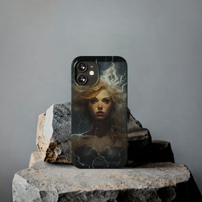 Introducing the "Electrifying Beauty" Cell Phone Case – Sparks of Style and Power -Slim Phone Cases