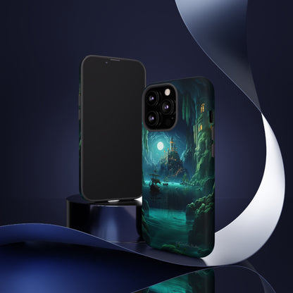 Introducing the "Moonlit Ancient City" Cell Phone Case – Explore Mysteries in the Glow of Moonlight -Tough Cases