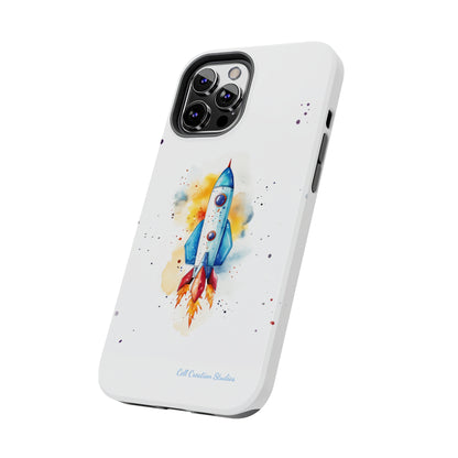 Introducing our "Cosmic Rocket" Cell Phone Case – Where Style Meets Adventure -Tough Phone Cases