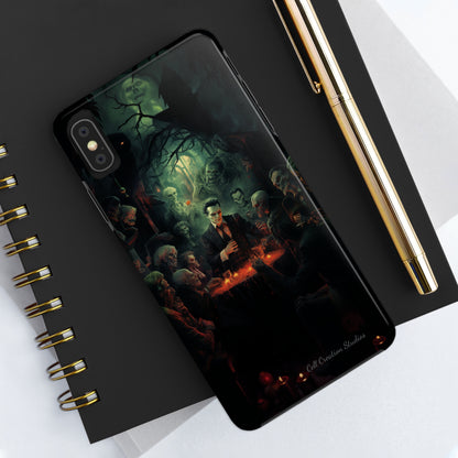 Introducing the "Ghoulish Gala" Cell Phone Case – Dracula's Halloween Soiree -Tough Phone Cases