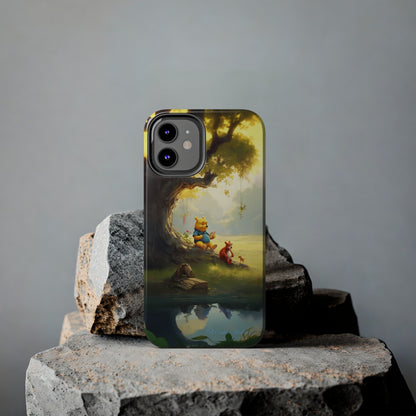 Introducing the "Winnie-The-Pooh Storytime" Cell Phone Case – A Nostalgic Journey with Friends -Tough Phone Cases