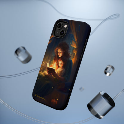 Introducing the "Bedtime Story Bliss" Cell Phone Case – Cherish Heartwarming Moments with Every Glance -MagSafe Tough Cases