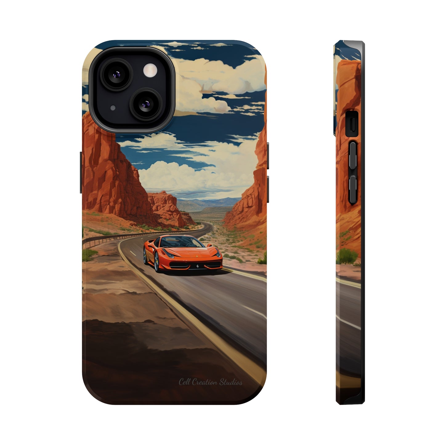 "Desert Racer Ferrari Edition" -MagSafe Tough iPhone Cases