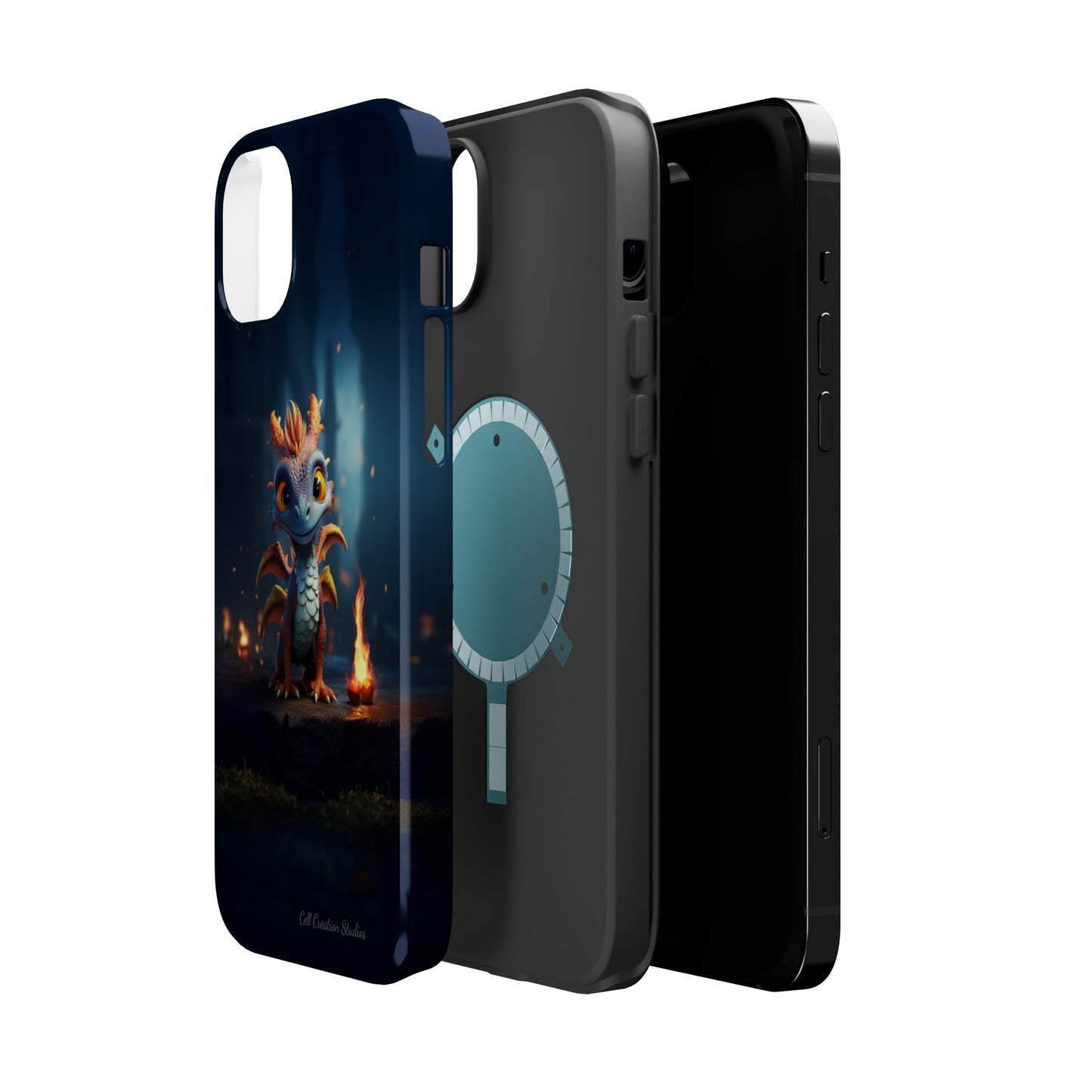 Introducing the "Azure Dragon" Cell Phone Case – Unleash Mythical Marvels -MagSafe Tough Cases