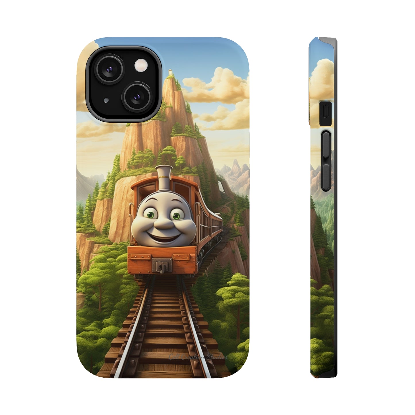 The "Mountain Journey Train" Character Phone Case -MagSafe Tough Cases