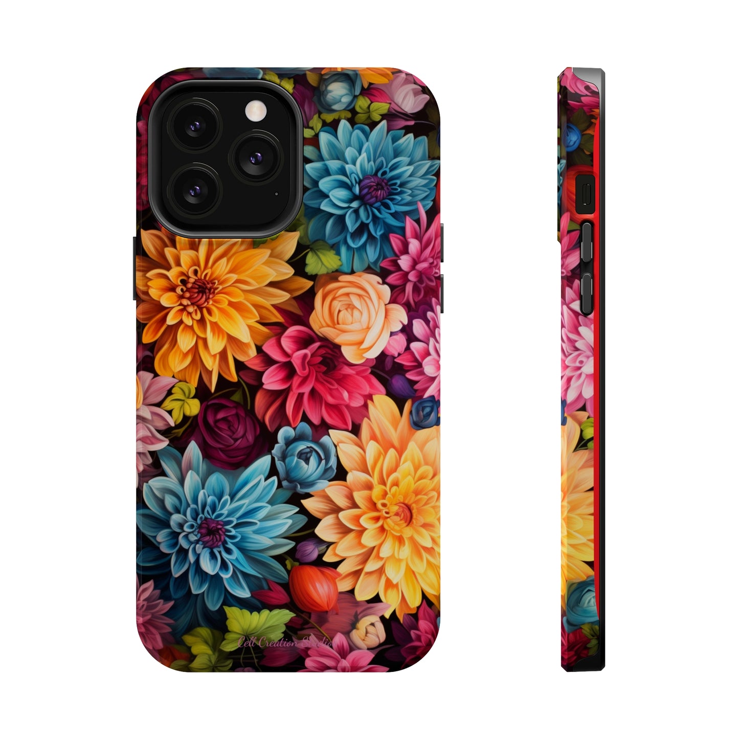 Introducing the "Floral Harmony" Cell Phone Case – Elevate Your Style with Nature's Grace -MagSafe Tough Cases