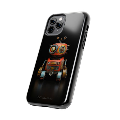 Introducing the "Toy Robot Delight" Cell Phone Case – Embrace Nostalgia with a Playful Robotic Companion! -Tough Phone Cases