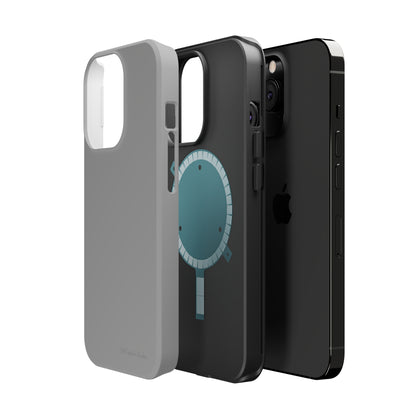 "Sleek Silver Essence" -MagSafe Tough iPhone Cases