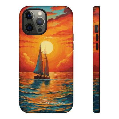 "Sailboat Sunset" - Tough iPhone Cases