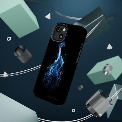 "Blue Flame" Phone Case: Ignite Your Style with Fiery Elegance -MagSafe Tough Cases