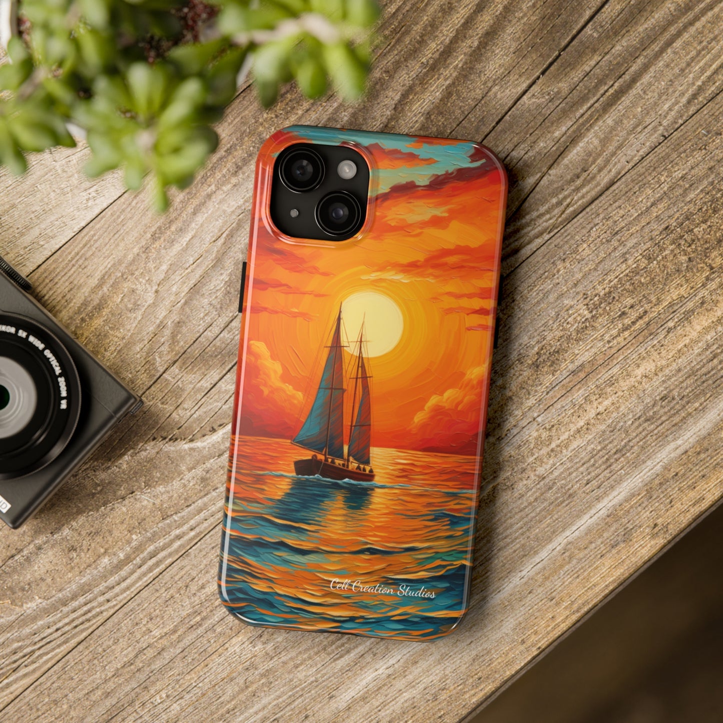 "Sailboat Sunset" -Tough iPhone Cases