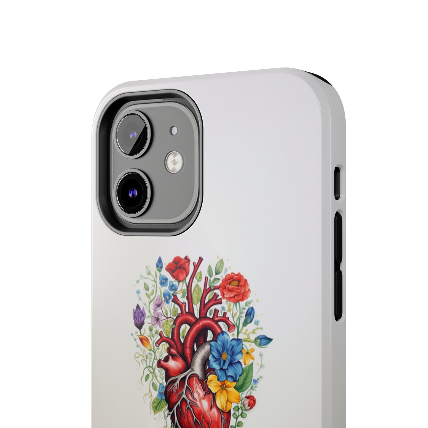 "Floral Heart Harmony" -Tough iPhone Cases