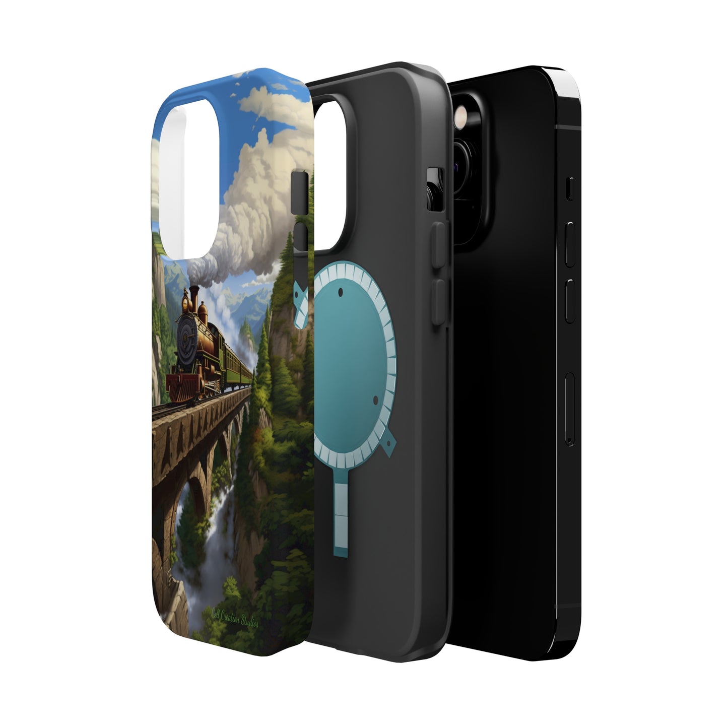 The "Scenic Mountain Train" Phone Case -MagSafe Tough Cases