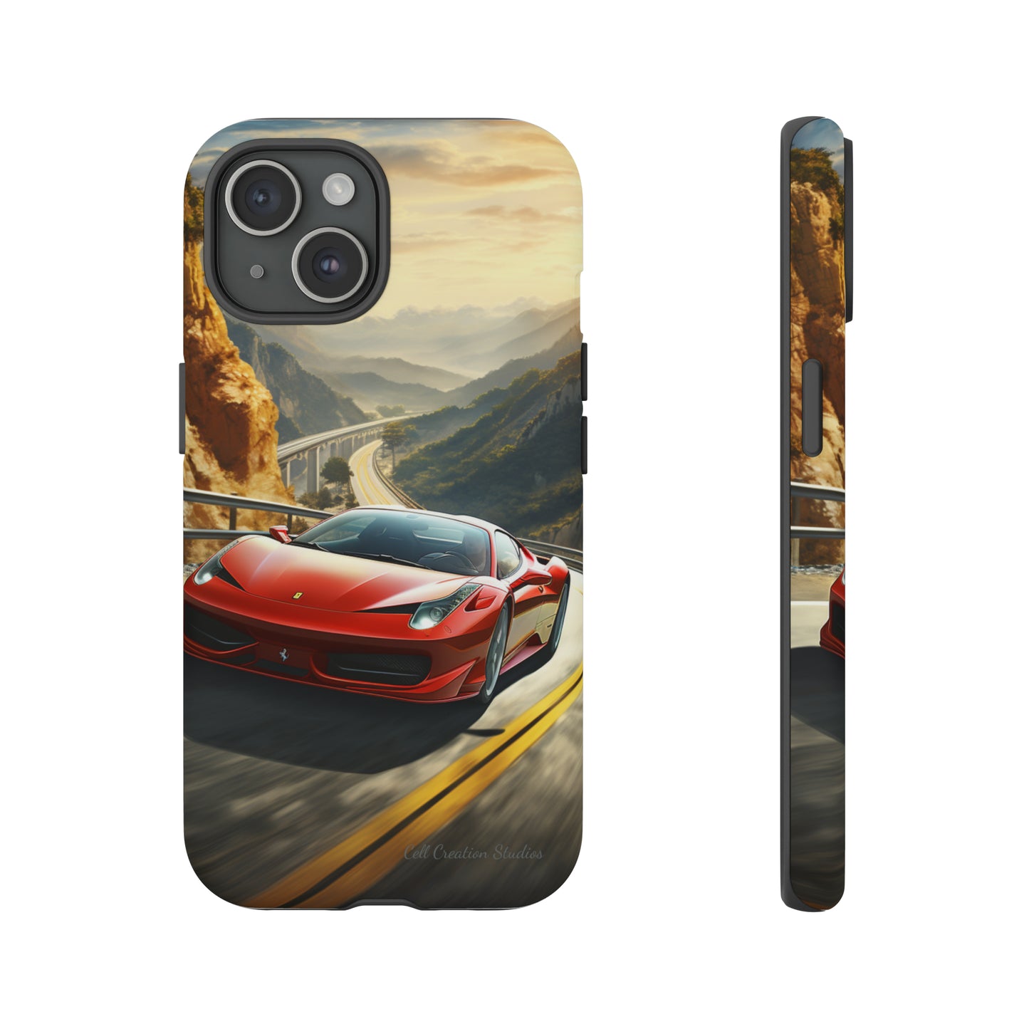 "Mountain Majesty Ferrari Edition" -Tough iPhone Cases