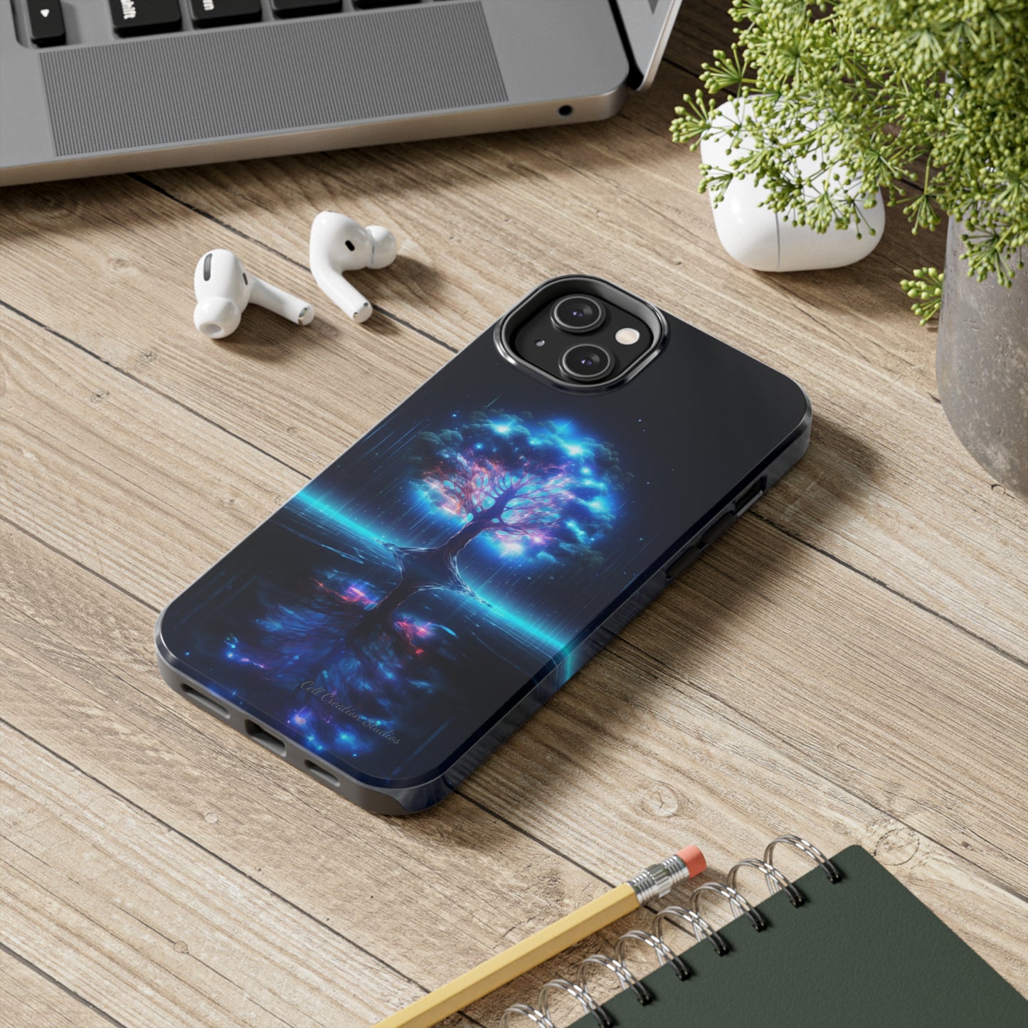 Introducing the "Luminous Tree" Cell Phone Case – Illuminate Your Style with Nature's Glow -Tough Phone Cases