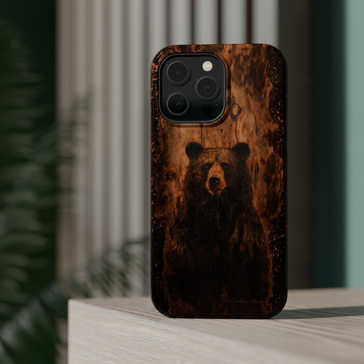 "Bear Wood Grain"-MagSafe Tough Cases