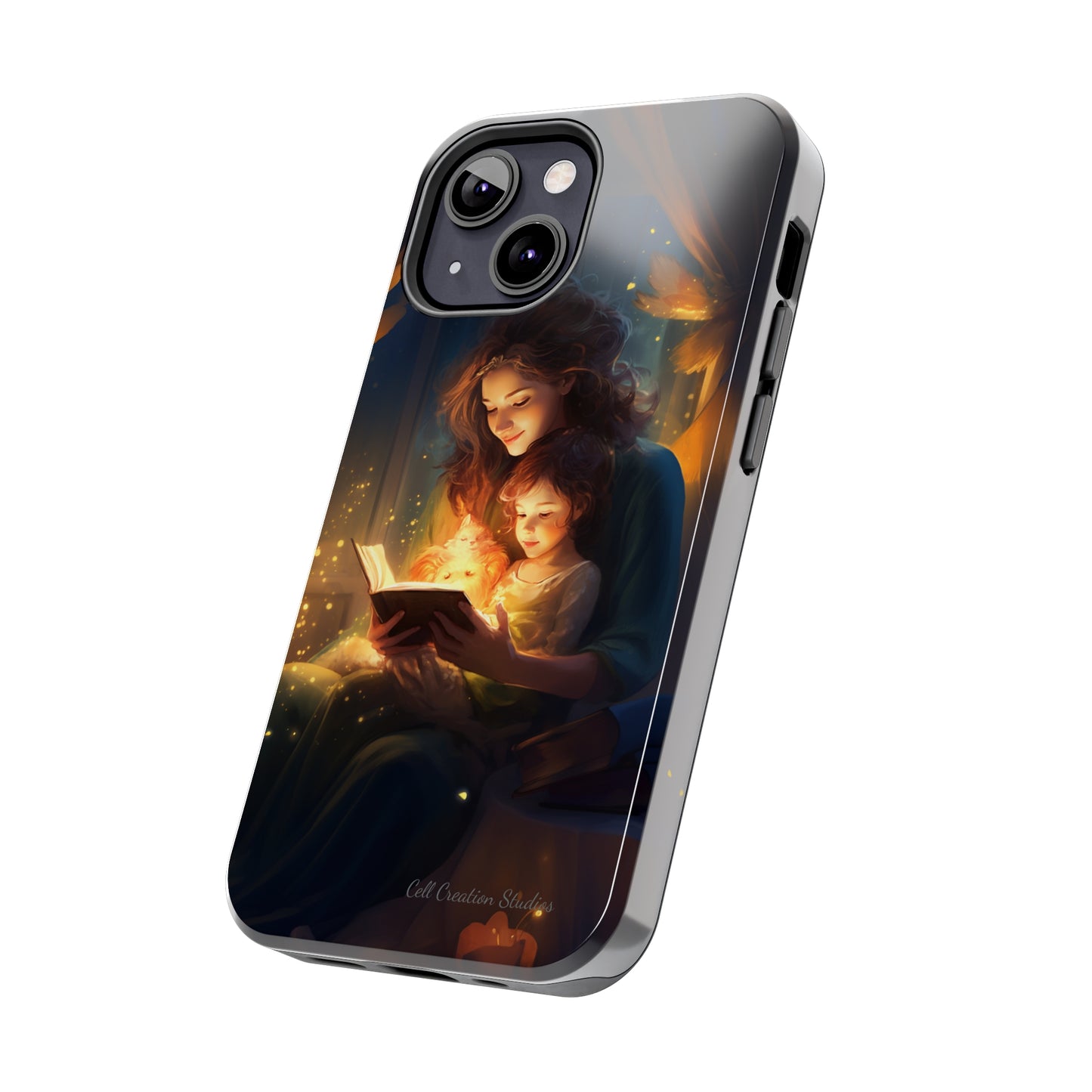 Introducing the "Bedtime Story Bliss" Cell Phone Case – Cherish Heartwarming Moments with Every Glance -Tough Phone Cases