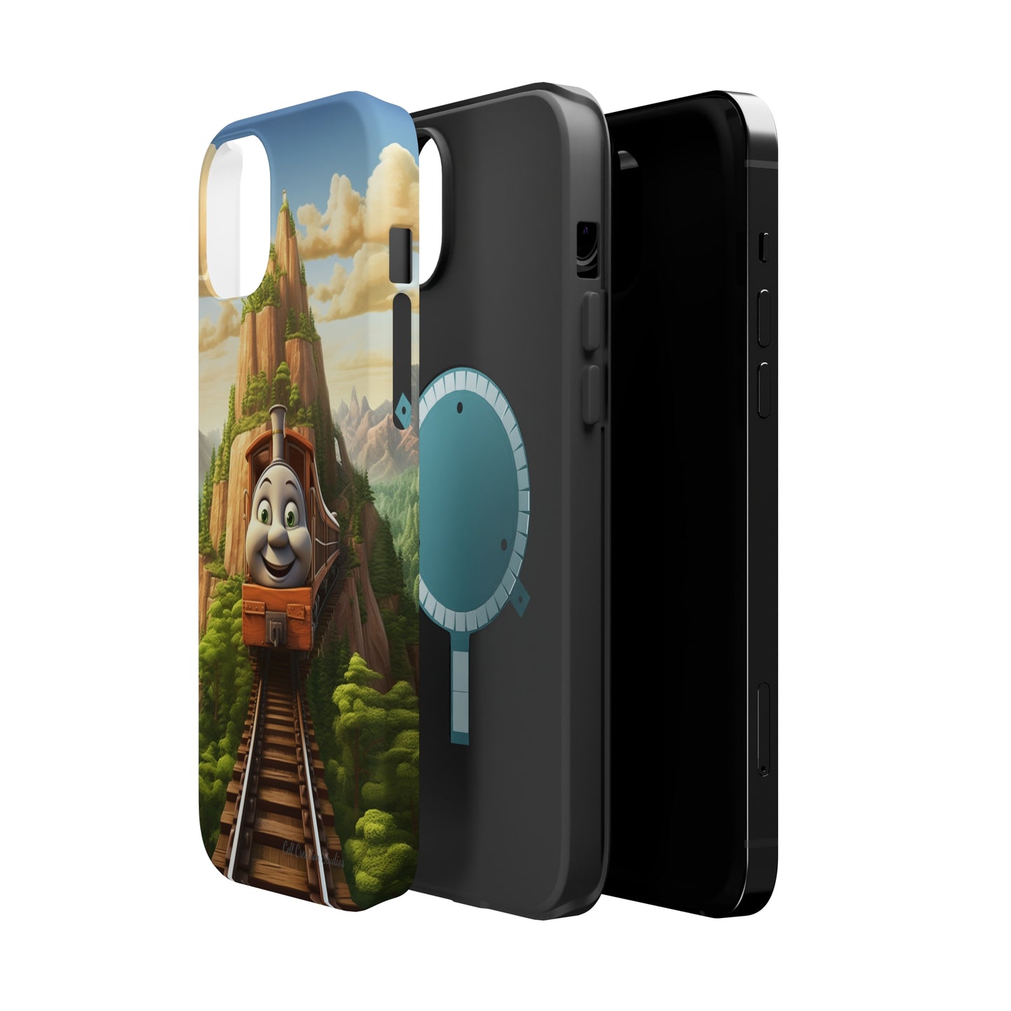 The "Mountain Journey Train" Character Phone Case -MagSafe Tough Cases