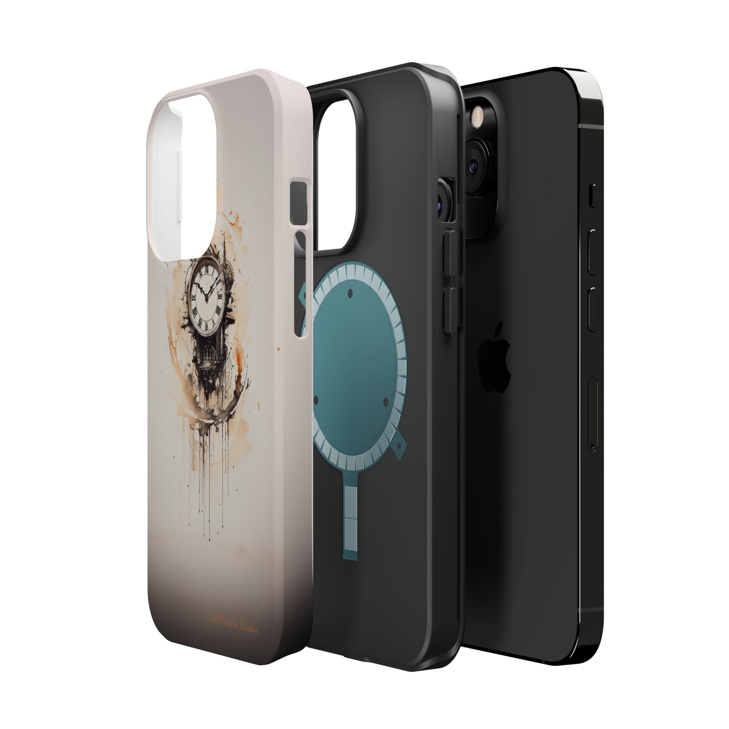 Introducing the "Elegant Clockwork" Cell Phone Case – Embrace Timekeeping with Style and Grace -MagSafe Tough Cases