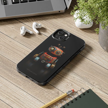 Introducing the "Toy Robot Delight" Cell Phone Case – Embrace Nostalgia with a Playful Robotic Companion! -Tough Phone Cases