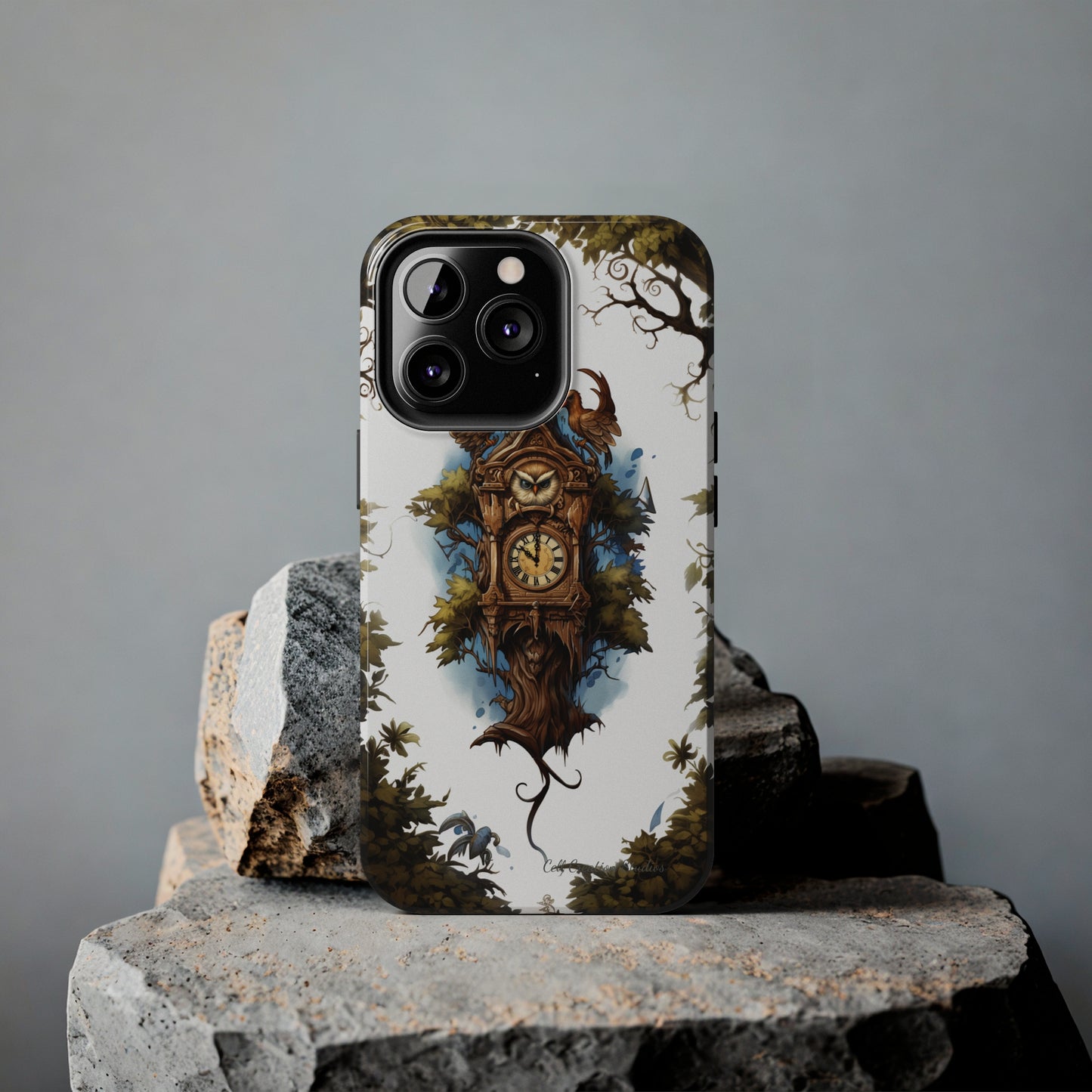 Introducing the "Timeless Charm Cuckoo Clock" Cell Phone Case – Embrace Vintage Elegance -Tough Phone Cases