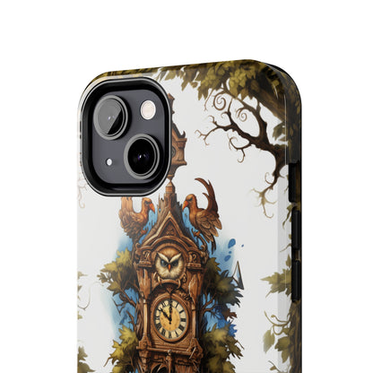 Introducing the "Timeless Charm Cuckoo Clock" Cell Phone Case – Embrace Vintage Elegance -Tough Phone Cases